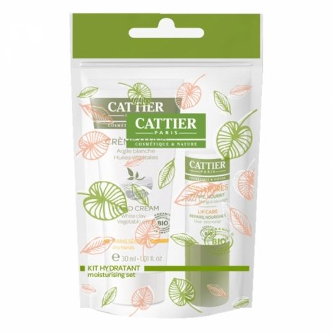 Cattier - Moisturising Set Lip Stick + Hand Cream