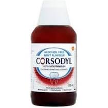 Corsodyl Mouthwash - Alcohol Free - Mint 300ml