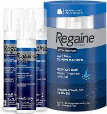 Regaine - For Men Extra Strength Scalp Foam 5% pack of three 75ml