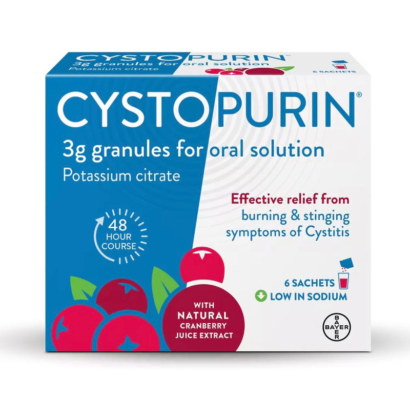 Cystopurin - Cranberry Flavoured Granules 3g Pack of 6