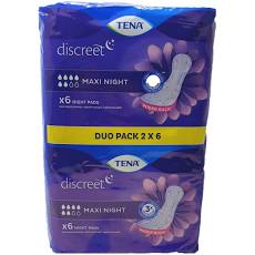 TENA discreet - Maxi Night - DUO pack (2 x 6)