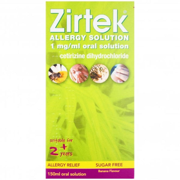 Zirtek - Cetirizine Allergy Solution 150ml